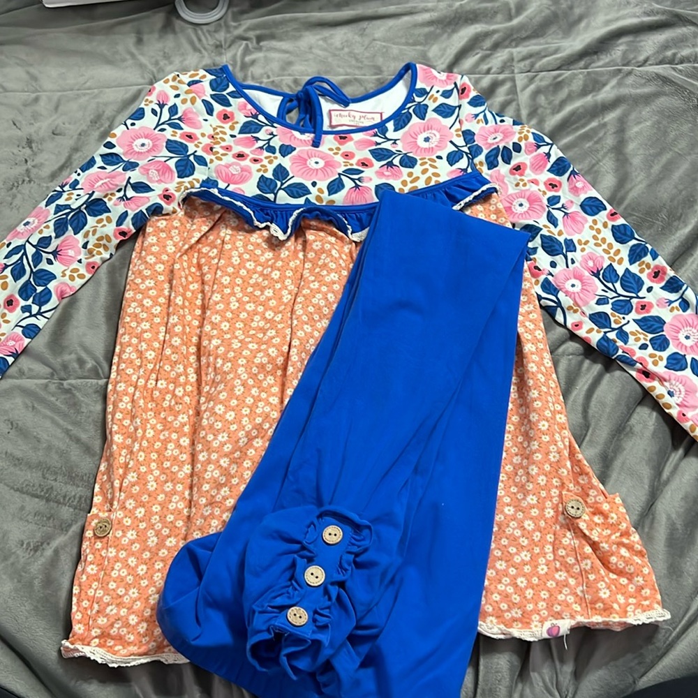 Cheeky Plum long sleeve tunic set size 12